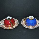 Set of 2 vintage kitsch cups in German porcelain RWK