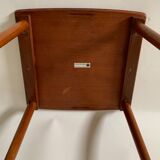 Table d’appoint scandinave en teck Mobelintarsia