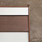 Furniture shoes, teak revamps white blue