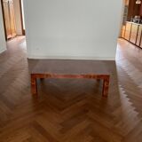 Vintage elm burl coffee table from the 70s