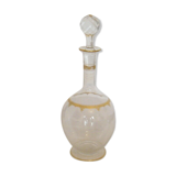 Crystal carafe decorated with gilded leafy interlacings by Saint Louis