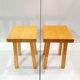Duo de tabourets de fabrication artisanale 1970