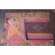 Vintage Turkish Hand-Knotted Wool Cotton Pink Runner 101x333