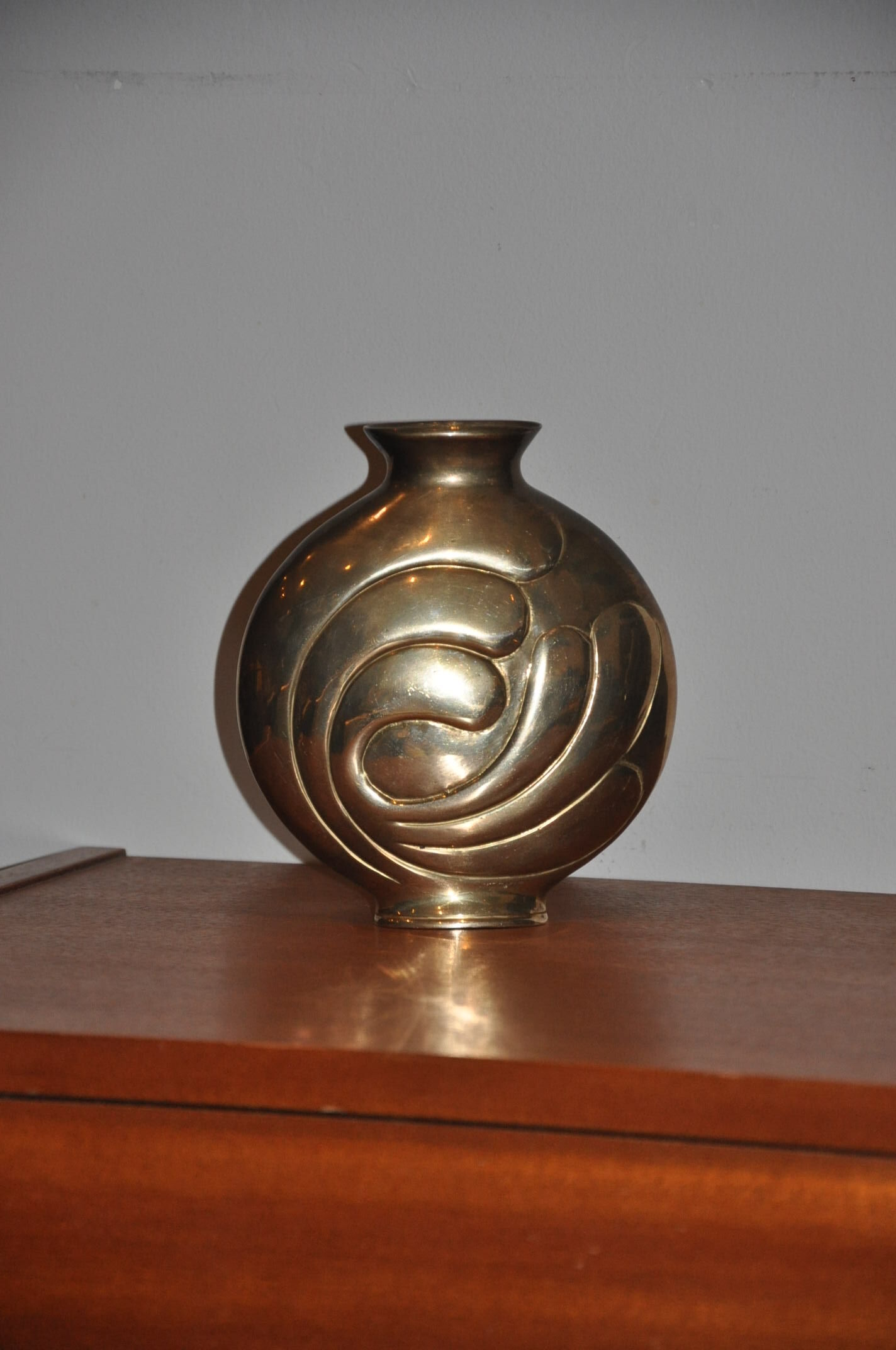 Vintage brass vase