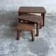 Ensemble de 3 tables gigognes en chêne