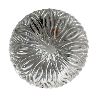 Plafonnier verre moulé circa 70