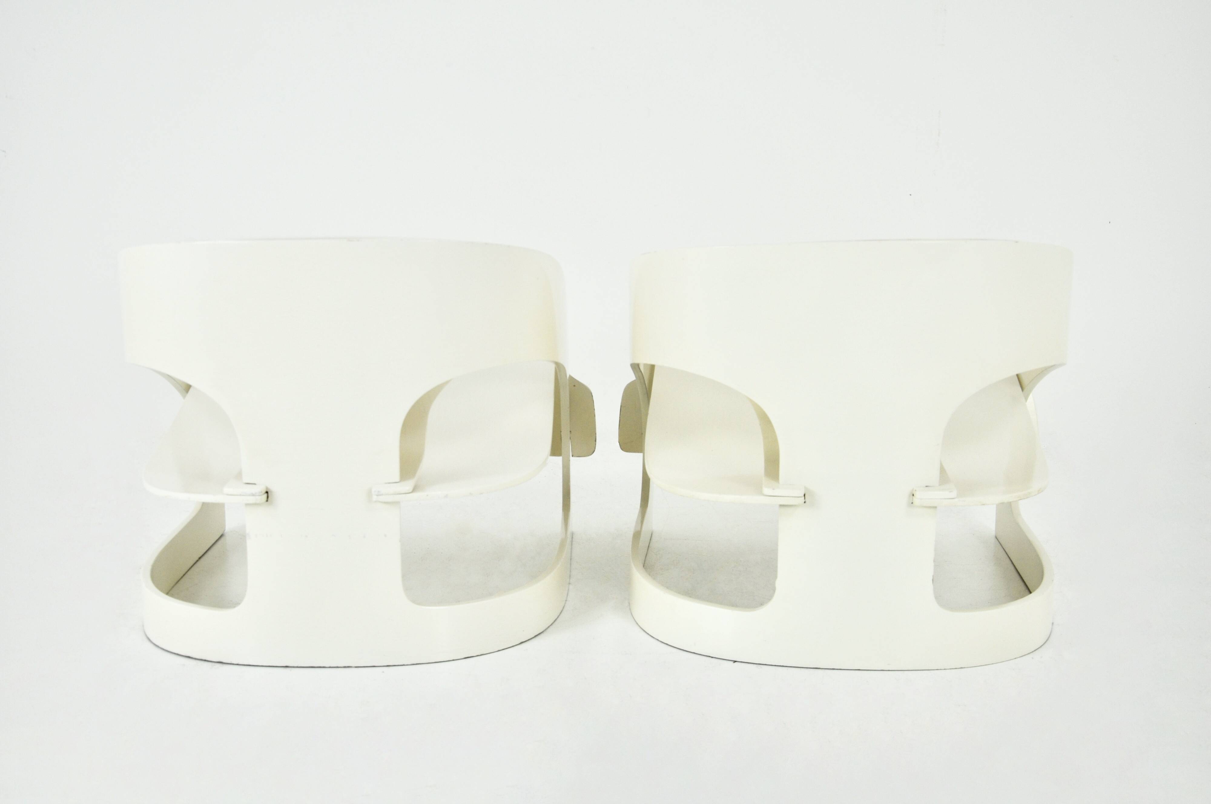Pair of Model 4801 Armchairs by Joe Colombo for Kartell, 1960s