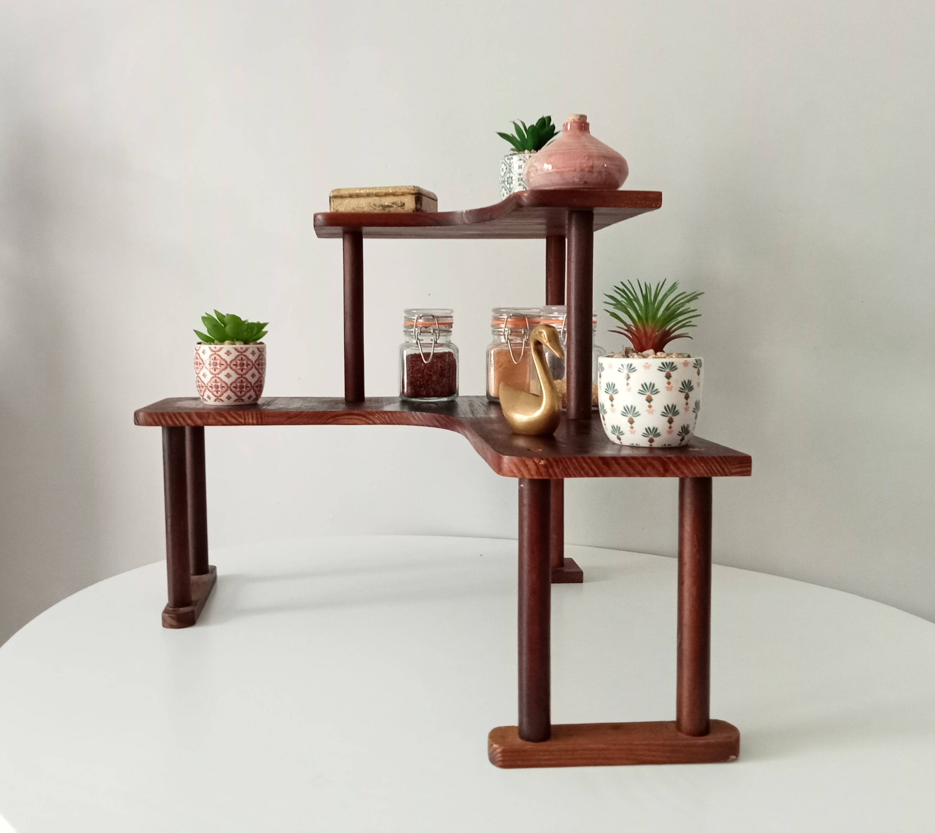 Vintage wooden shelf