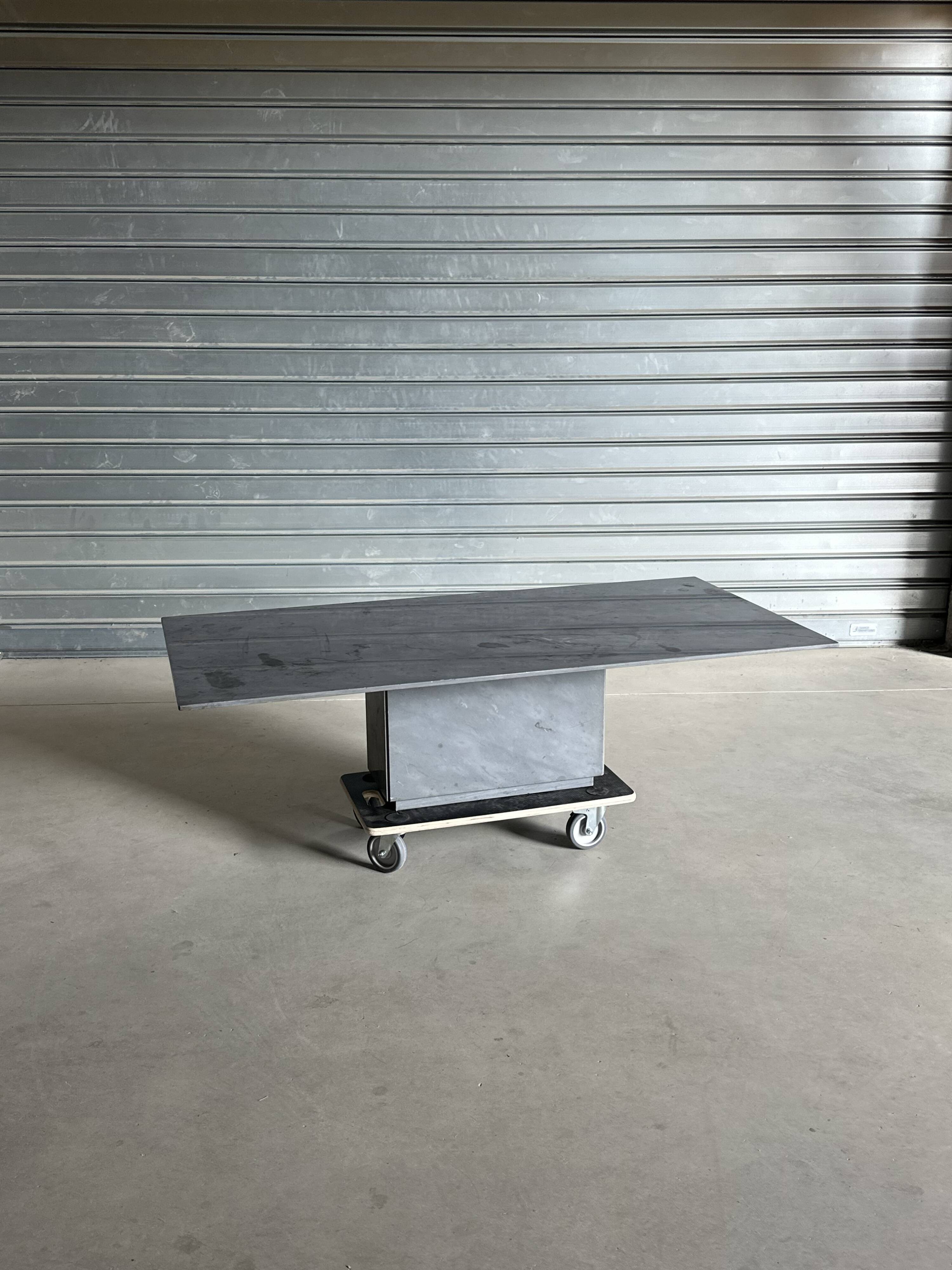 Grey marble coffee table