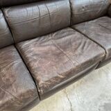 80s leather living room set