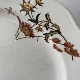 Large antique dish with contoured edge in earthenware from the Brown Westhead Moore and Co BWM & C factory