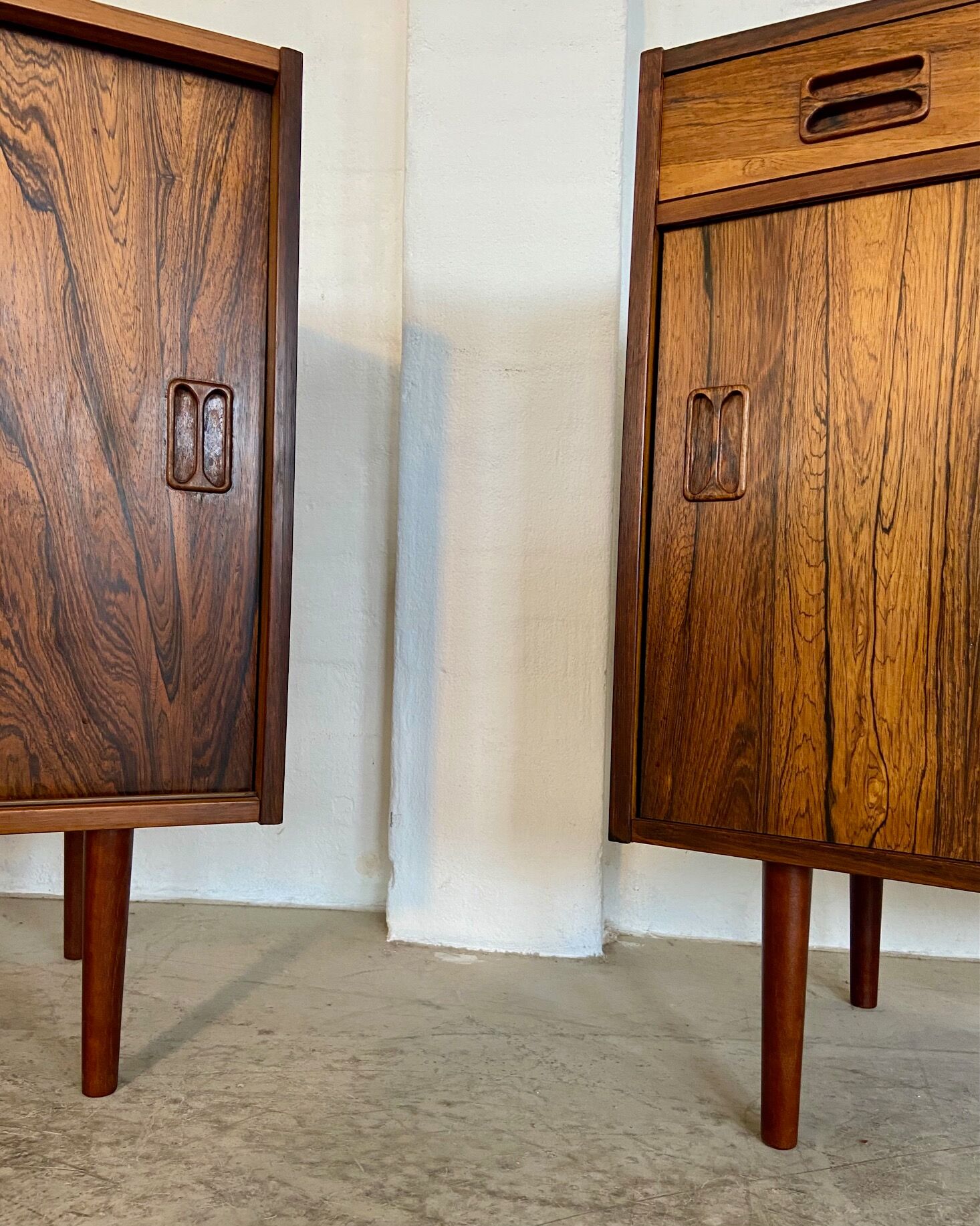 Vintage Danish buffets in rosewood from the 1960s.