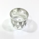 Art Deco silver towel ring