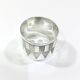 Art Deco silver towel ring