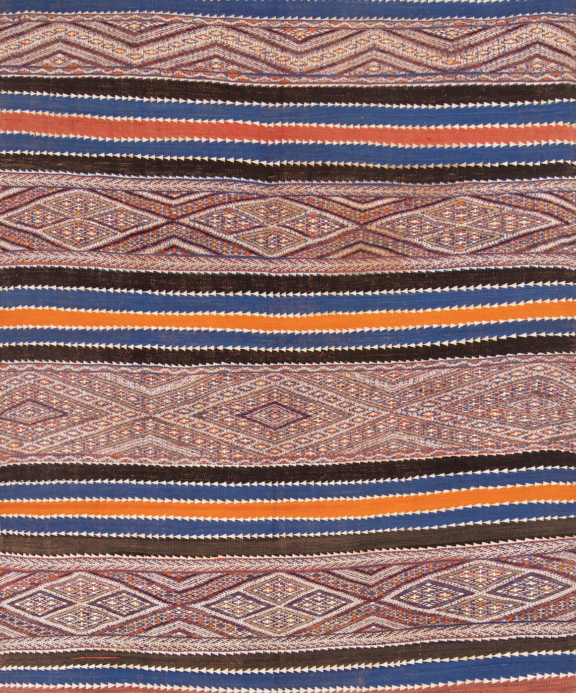 Kilim berbere vintage blue 350 x 145 cm