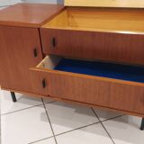 Commode Teck vintage 1970