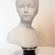 Bust of a young girl in biscuit porcelain Limoges Ternet