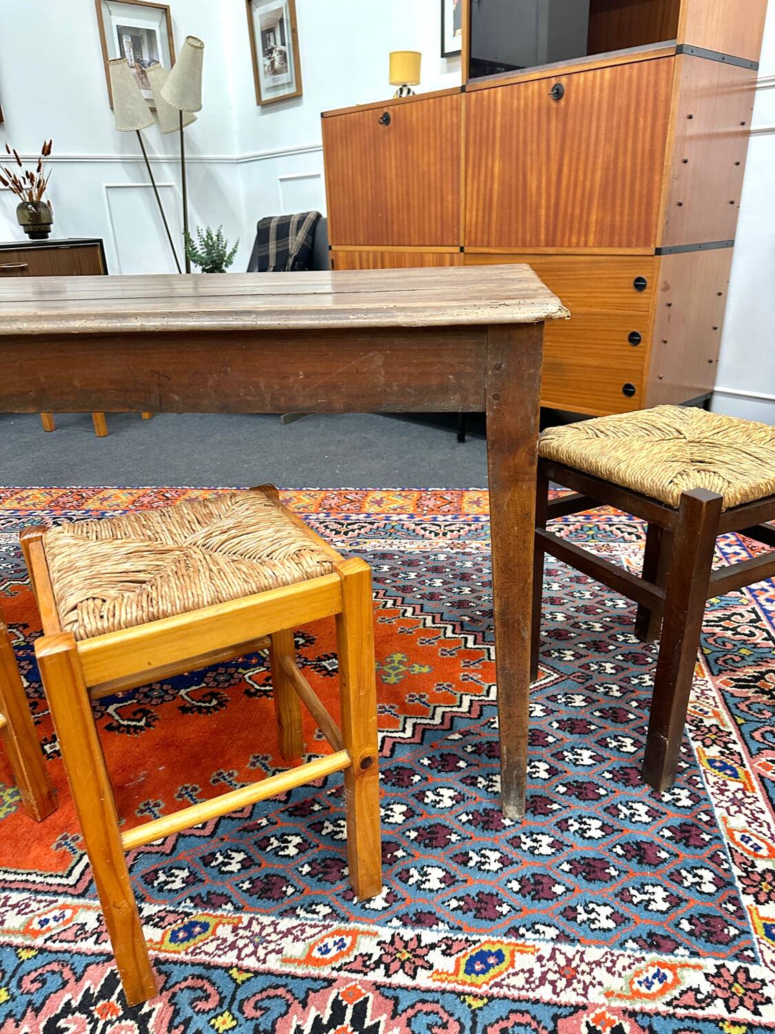 Weathered farm table