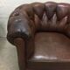 Paire de fauteuils cuir