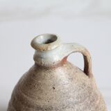 Carafe or vase in ancient glazed stoneware French pottery.