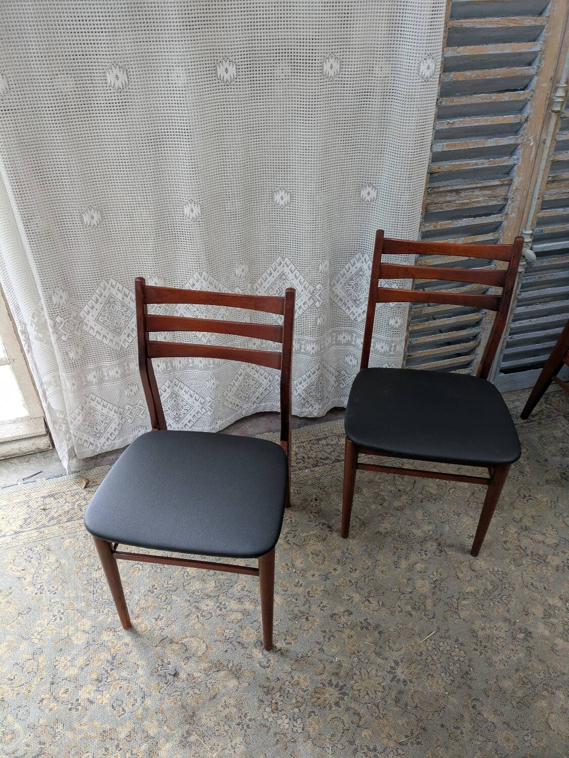 4 chaises vintage