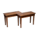 Pair of console tables David Linley 1993 walnut burr
