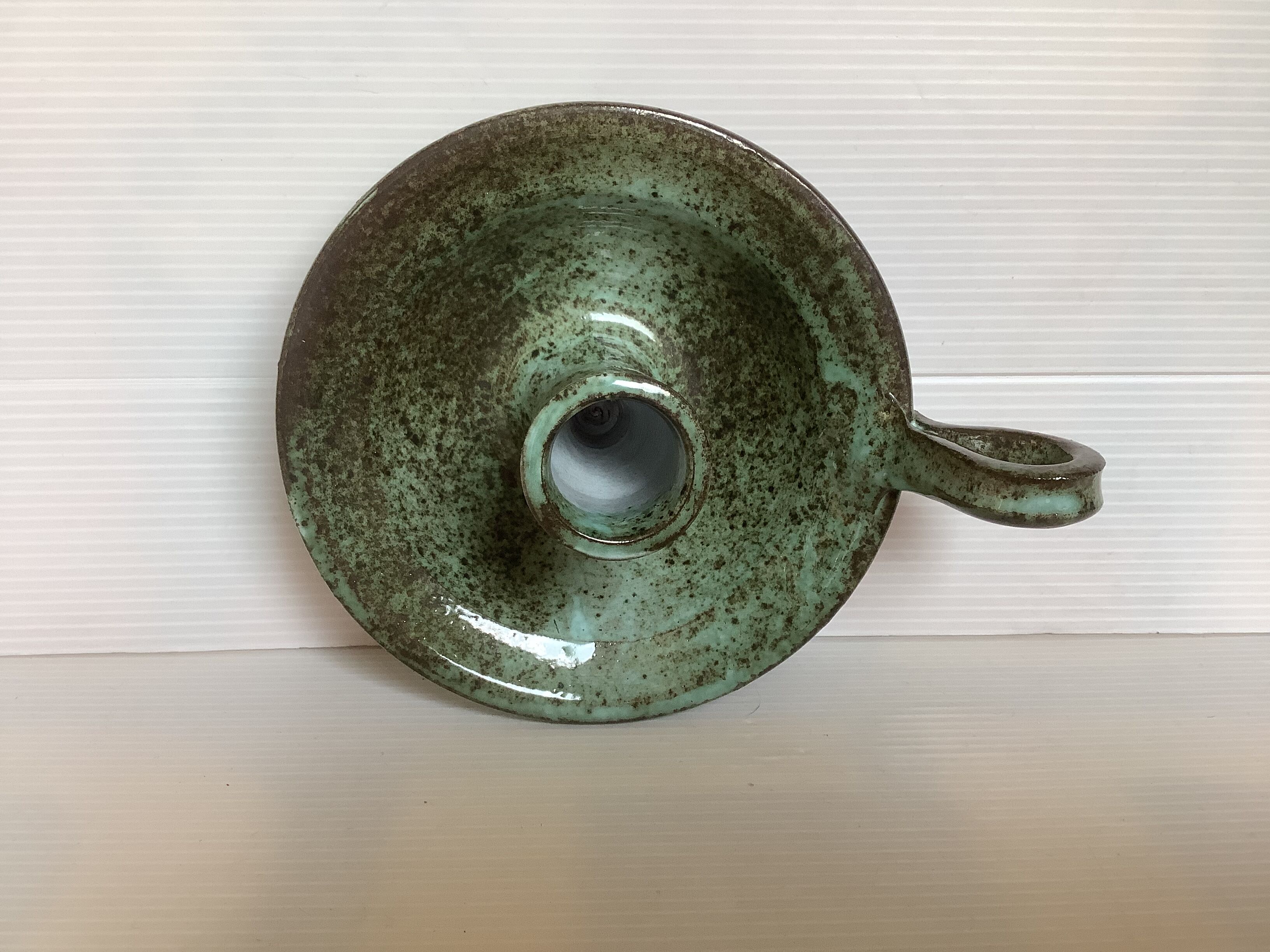 Cellar rat candle holder ceramic van gompel