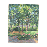 Oil on cardboard by Georges Chateau 1925