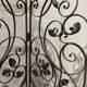 20th century wrought iron four-leaf partition