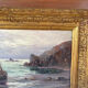 Old marine painting – Oil on panel signed Léo Spanoghe