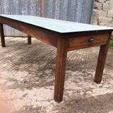 Vintage farm table from the reconstruction period in fir.