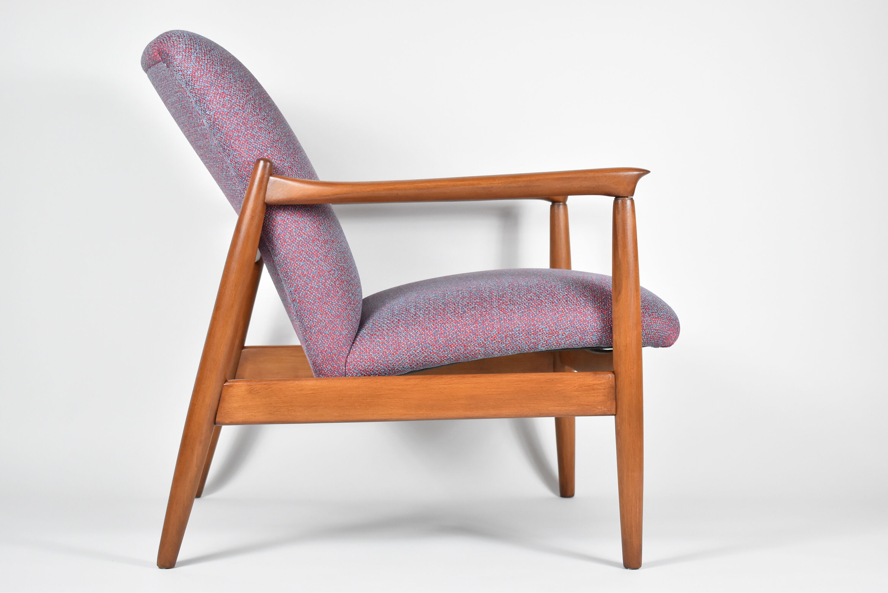 Original restored armchair GFM-64, signed by designer E.Homa, 1960s