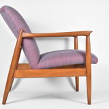 Original restored armchair GFM-64, signed by designer E.Homa, 1960s