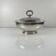 Vegetable dish / Italian soup tureen in silver-plated metal, PM Italy, circa 1960-1980.