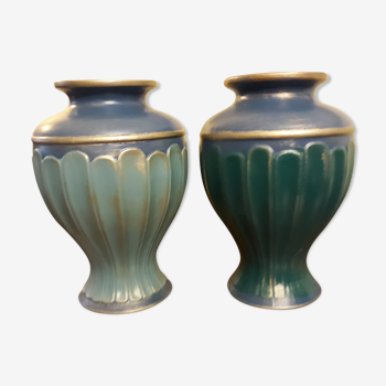 Lot  de 2 vases relookés