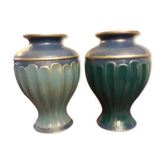 Lot  de 2 vases relookés