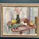 Original Swedish Oil on Panel – "Vase and Vegetables" by Arne Kilsby – Signed – Vintage and Framed – 54 × 46 cm (21.3" × 18.1")