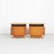 Set of 2 vintage Dutch bedside tables, 1950's