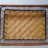 Plateau corbeille en osier