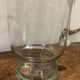 Cruche en verre ciselé années 50