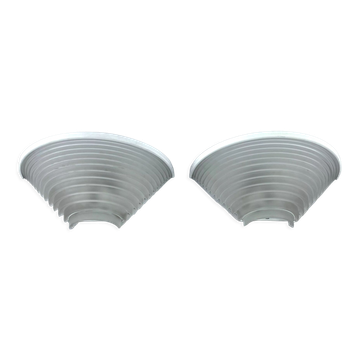 Paire d’appliques Egisto 38 par Angelo Mangiarotti pour Artemide, Italie des années 1980