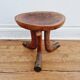 Tribal stool with brass details, Southern Ethiopia, early 20th century.