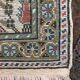 Old kaysery turkey rug in handmade silk 85x216 cm