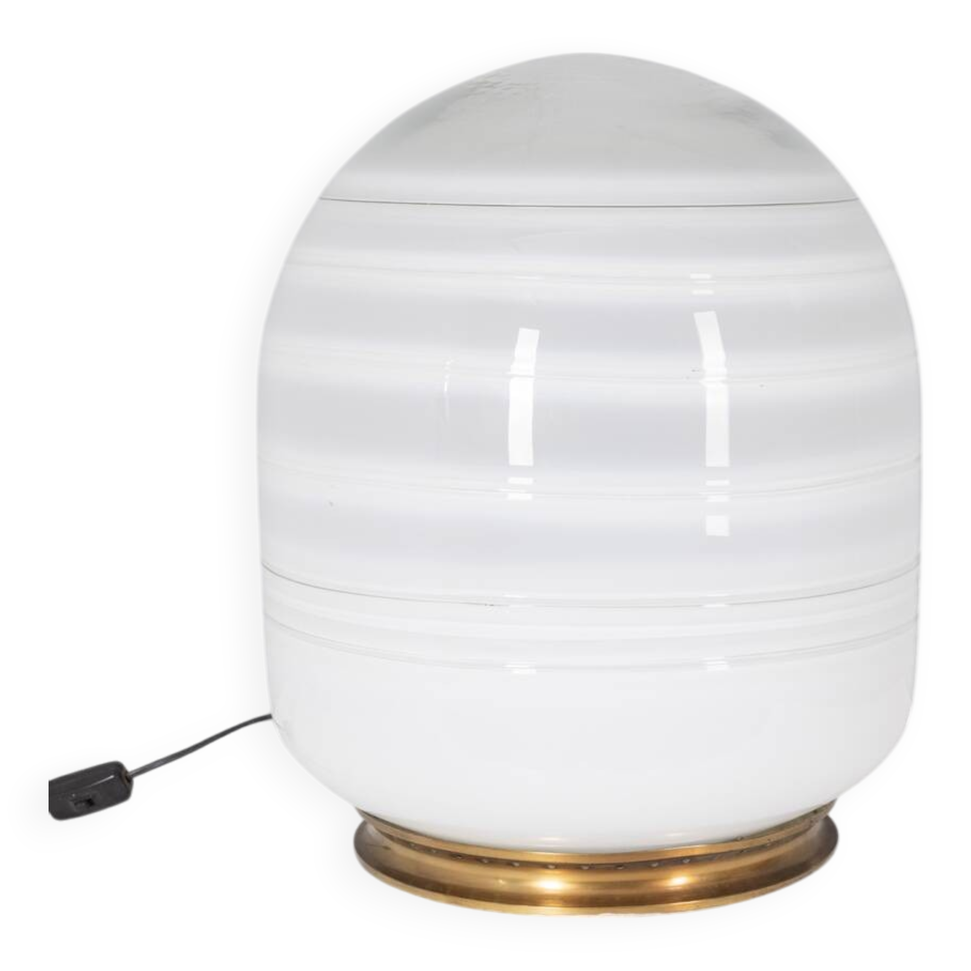 Vintage 70s table lamp in murano glass design barbini