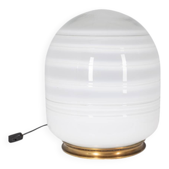 Vintage 70s table lamp in murano glass design barbini
