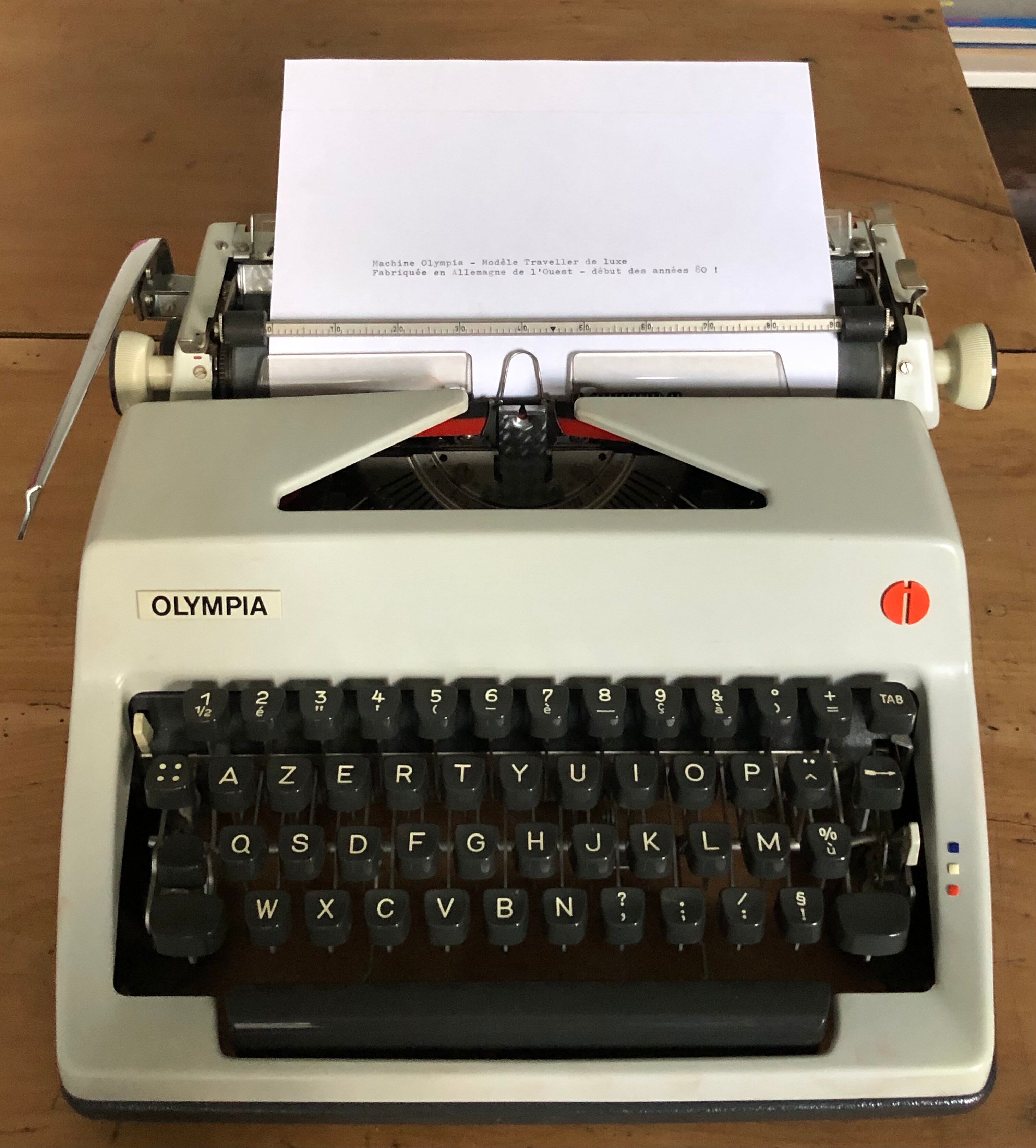 Luxury Olympia Traveller typewriter