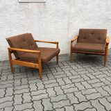 Vintage miroslav navratil lounge chairs adjustable mid century 60s