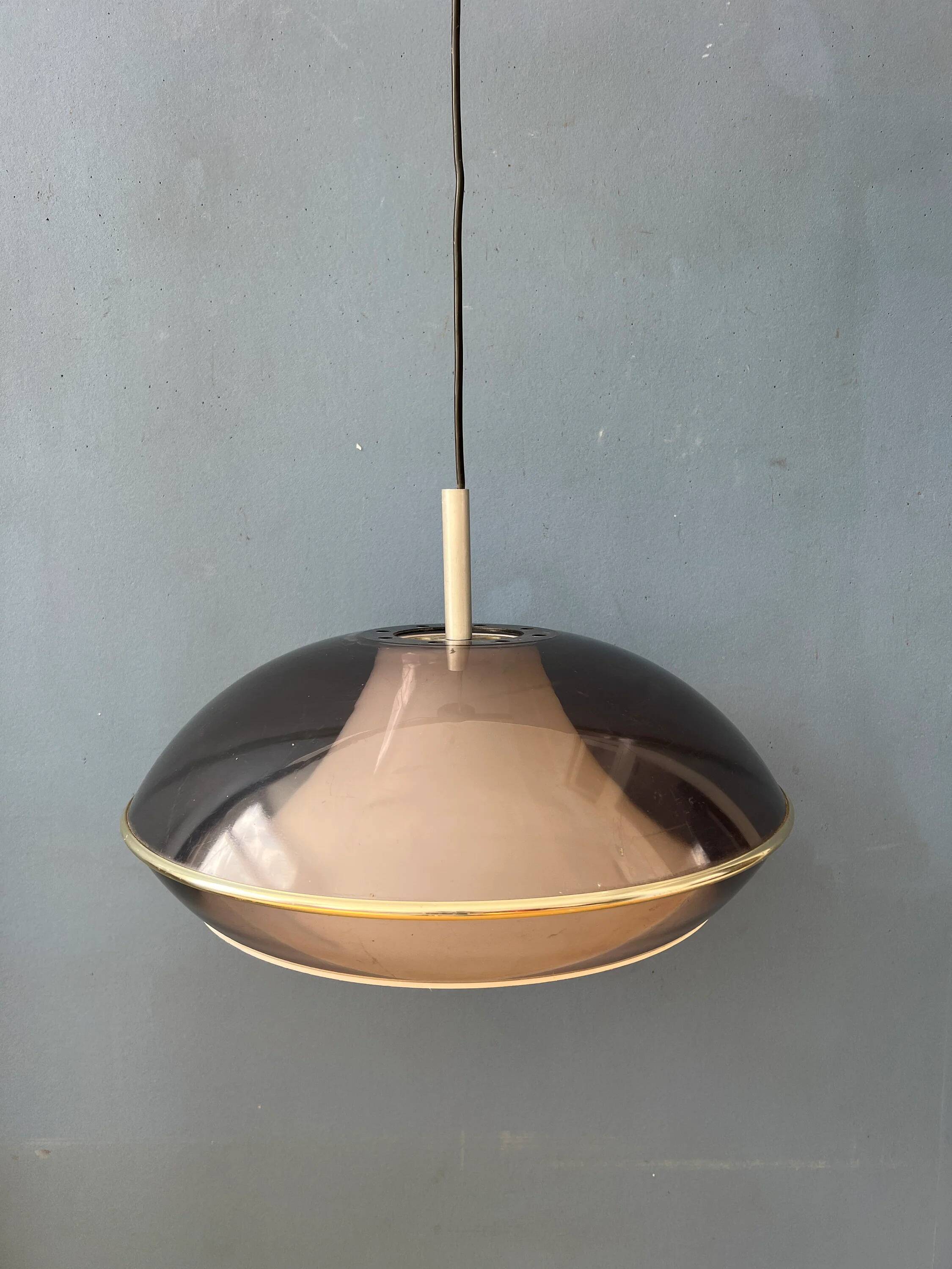 Vintage Space Age acrylic glass UFO pendant light