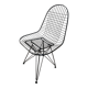 Lot de 4 chaises noires vintage Eames