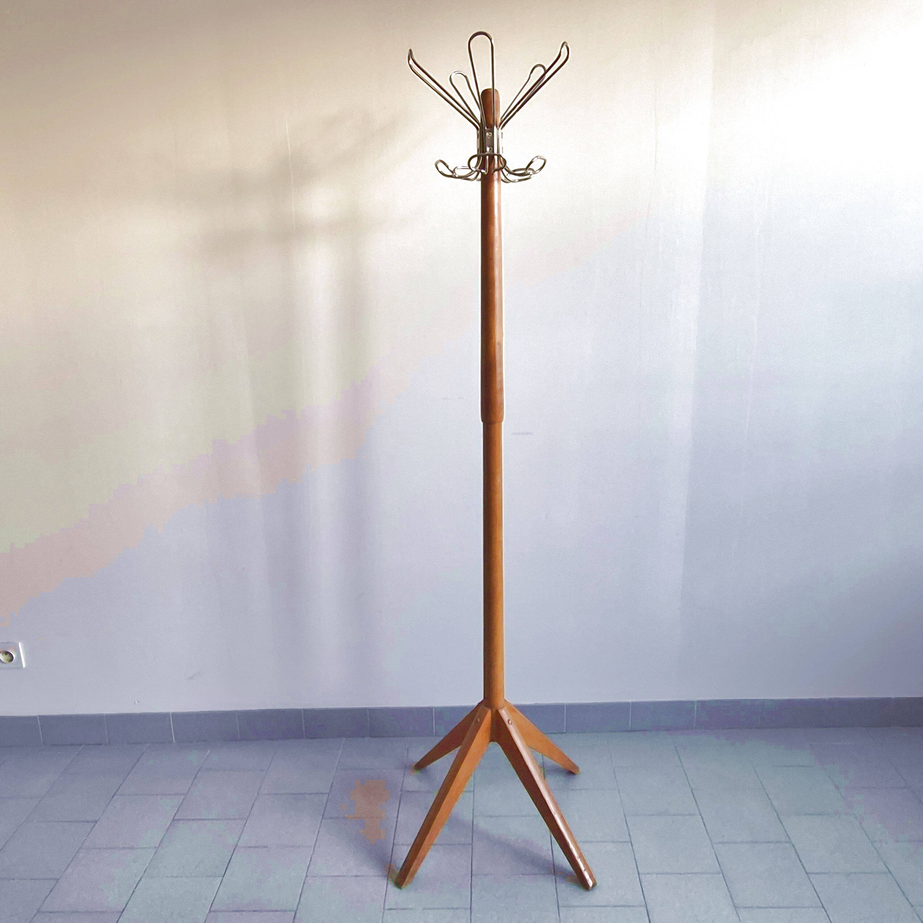 Vintage 1950 Chevillotte coat rack
